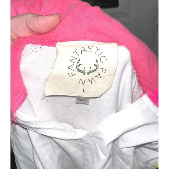 Fantastic Fawn White Sequin Hooded Short Sleeve Top - Picture 6 of 10